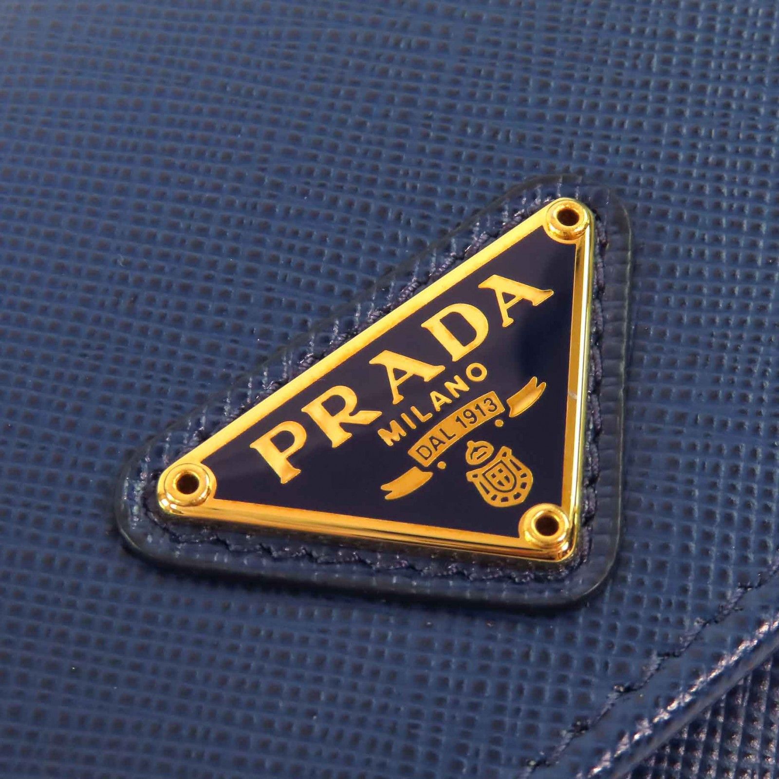 Prada Prada Prada Saffiano Triangolo Leather Wallet Leather Long Wallet Size ONE SIZE - 9 Thumbnail