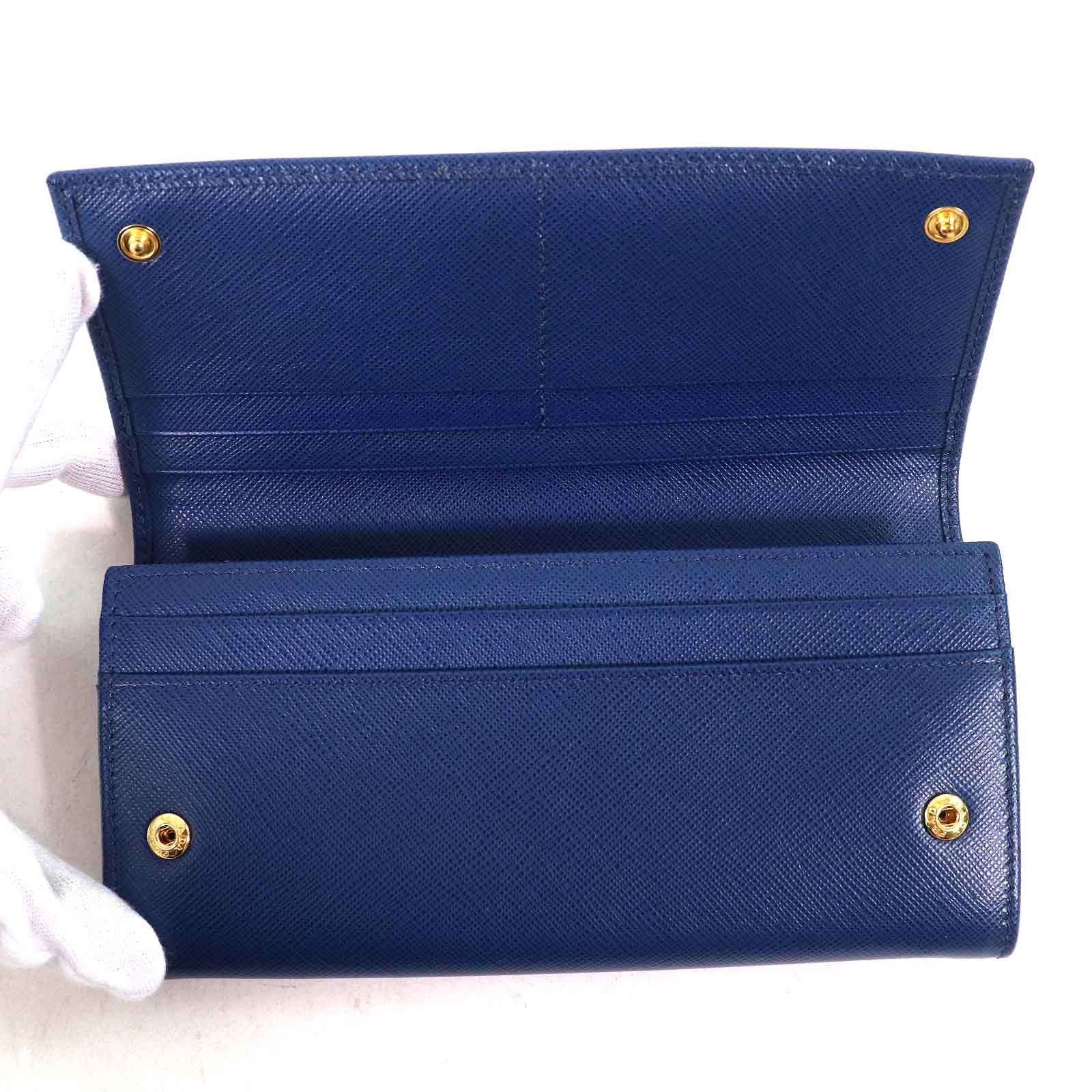 Prada Prada Prada Saffiano Triangolo Leather Wallet Leather Long Wallet Size ONE SIZE - 6 Thumbnail