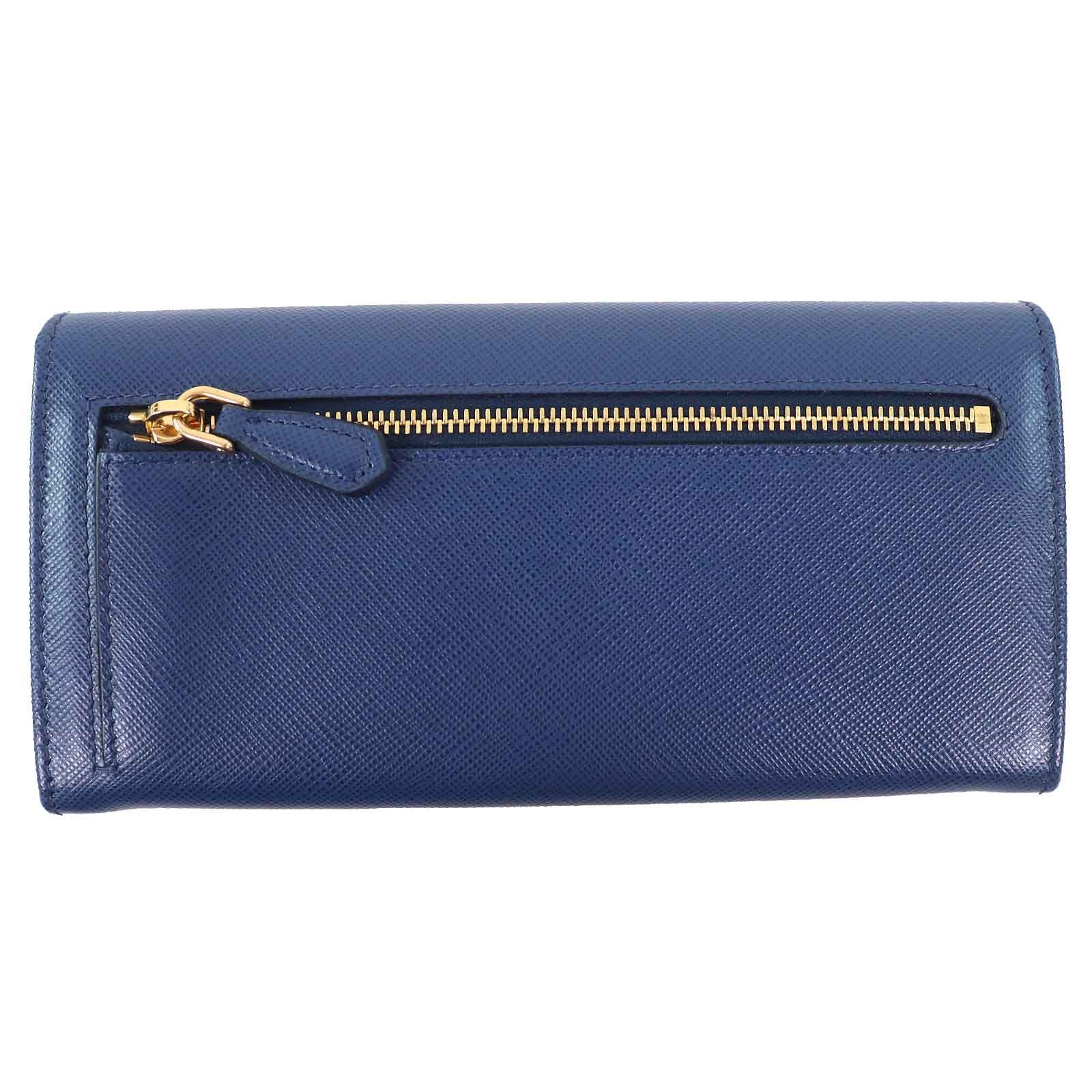Prada Prada Prada Saffiano Triangolo Leather Wallet Leather Long Wallet Size ONE SIZE - 4 Thumbnail