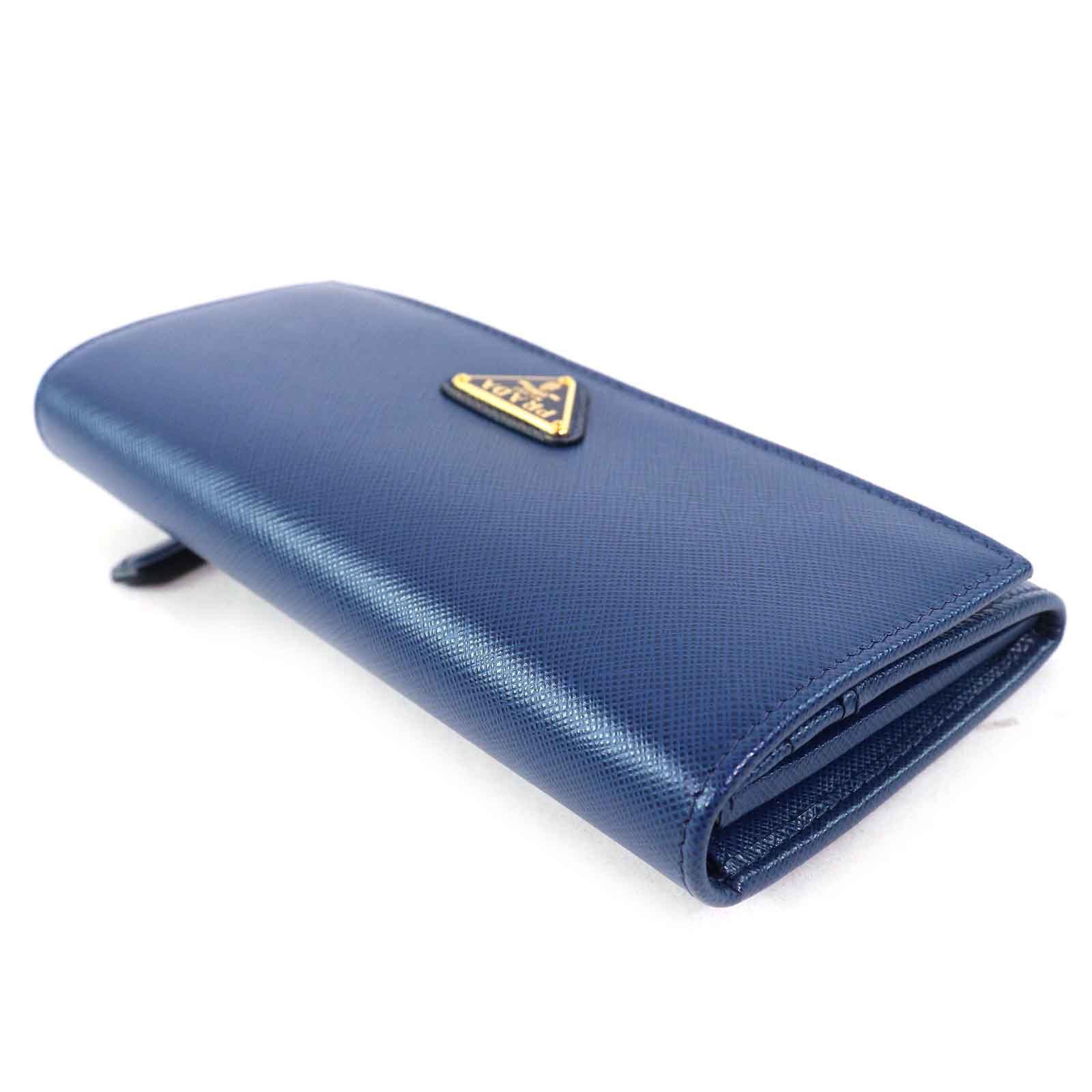 Prada Prada Prada Saffiano Triangolo Leather Wallet Leather Long Wallet Size ONE SIZE - 5 Thumbnail