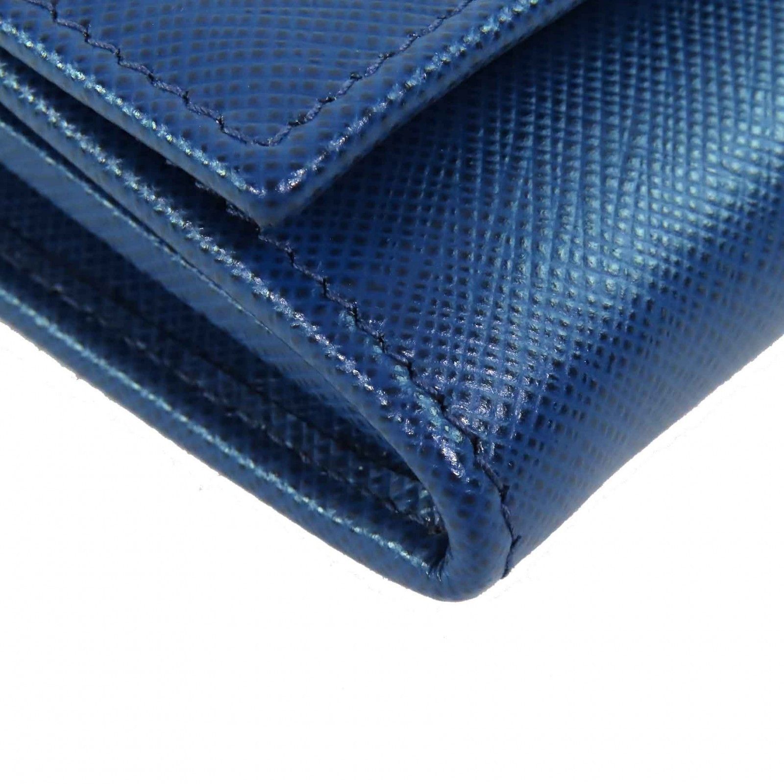 Prada Prada Prada Saffiano Triangolo Leather Wallet Leather Long Wallet Size ONE SIZE - 8 Thumbnail
