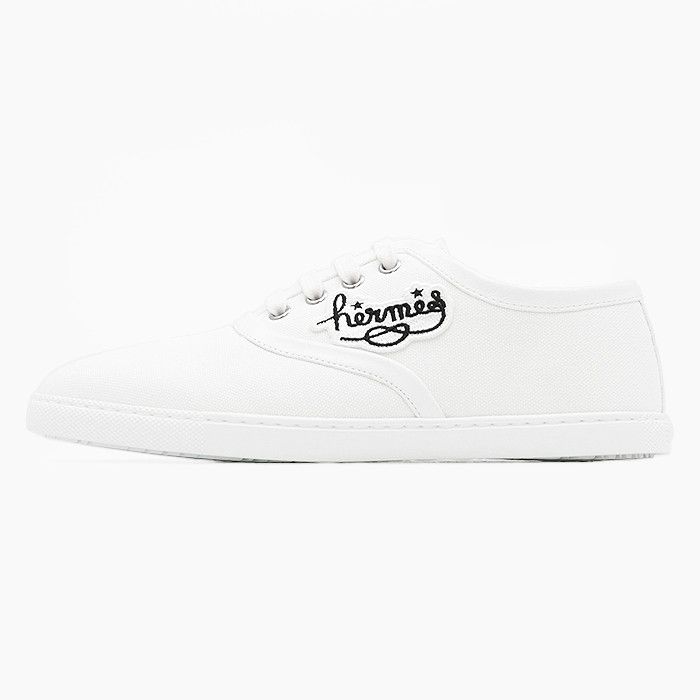 Hermes Hermes Hermes Inosans Canvas Leather Sneakers Canvas Shoes Size ONE SIZE - 4 Thumbnail