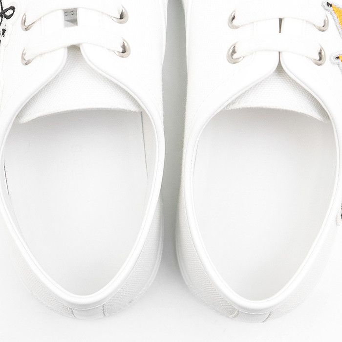 Hermes Hermes Hermes Inosans Canvas Leather Sneakers Canvas Shoes Size ONE SIZE - 16 Thumbnail