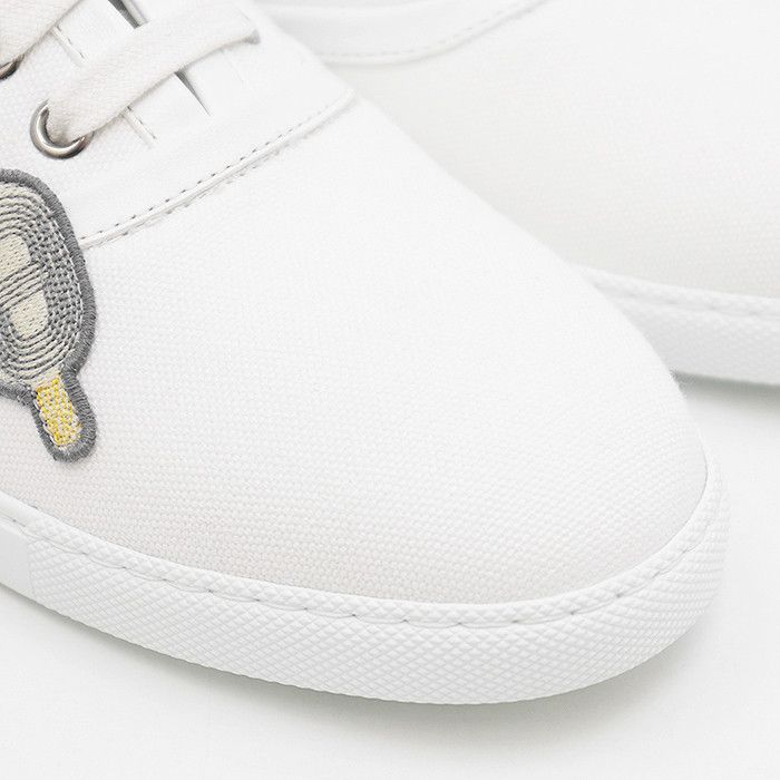 Hermes Hermes Hermes Inosans Canvas Leather Sneakers Canvas Shoes Size ONE SIZE - 2 Thumbnail