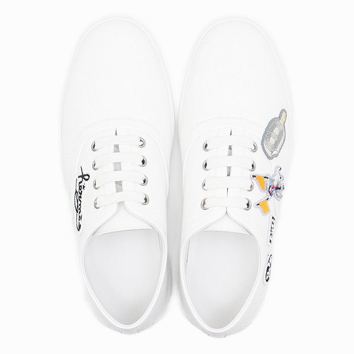 Hermes Hermes Hermes Inosans Canvas Leather Sneakers Canvas Shoes Size ONE SIZE - 6 Thumbnail