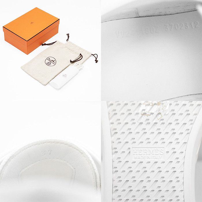 Hermes Hermes Hermes Inosans Canvas Leather Sneakers Canvas Shoes Size ONE SIZE - 11 Thumbnail