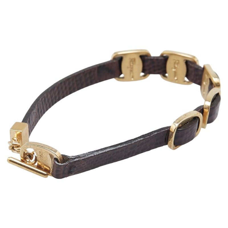 Salvatore Ferragamo Salvatore Ferragamo Salvatore Ferragamo Leather Bracelet Leather Bracelet Size ONE SIZE - 2 Thumbnail