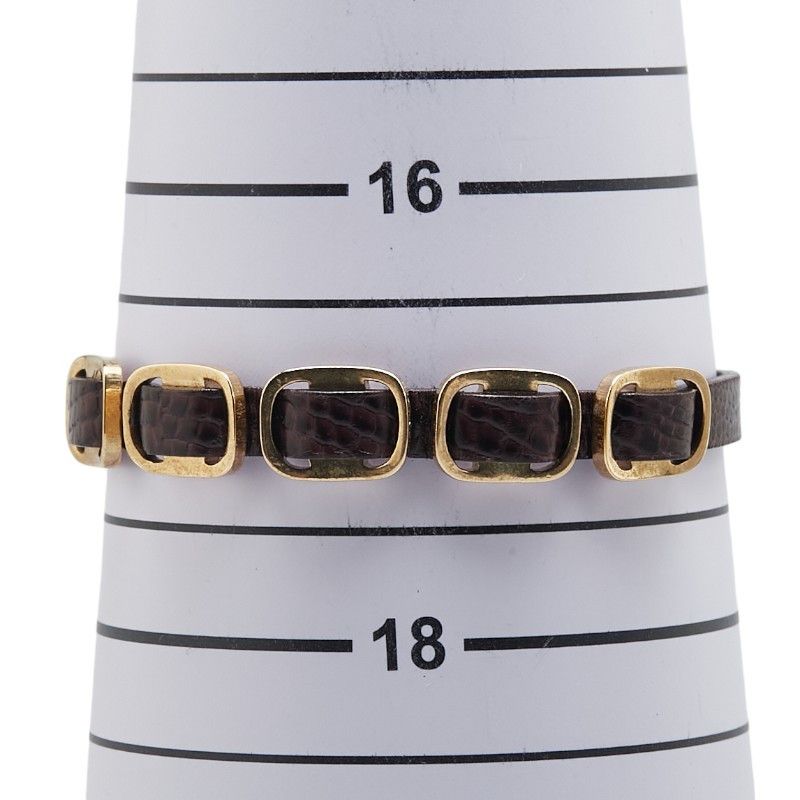 Salvatore Ferragamo Salvatore Ferragamo Salvatore Ferragamo Leather Bracelet Leather Bracelet Size ONE SIZE - 6 Thumbnail