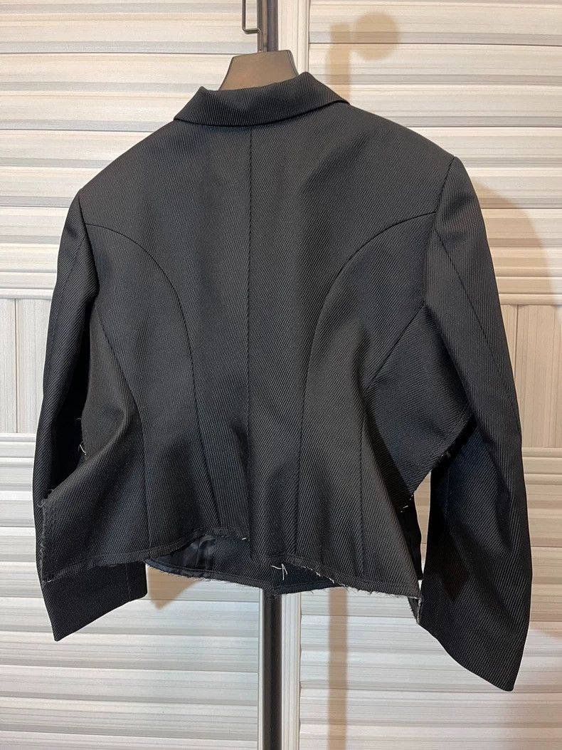 Comme des Garcons black deconstructed blazer with cutouts Size US XS / EU 42 / 0 - 3 Thumbnail