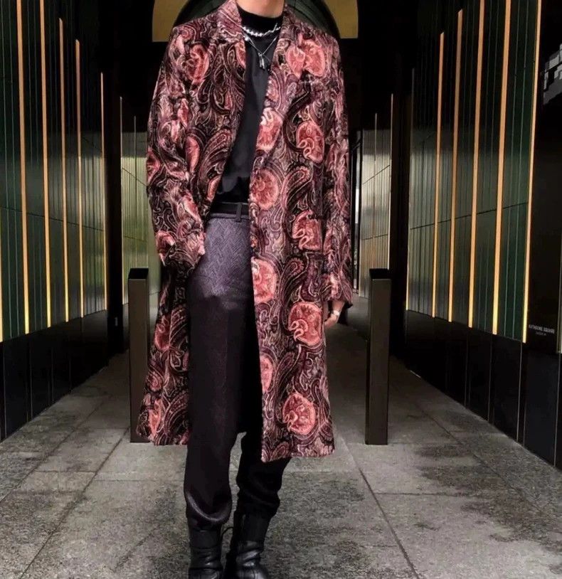 Ann Demeulemeester elegant velvet paisley patterned blazer Size US M / EU 48-50 / 2 - 9 Thumbnail