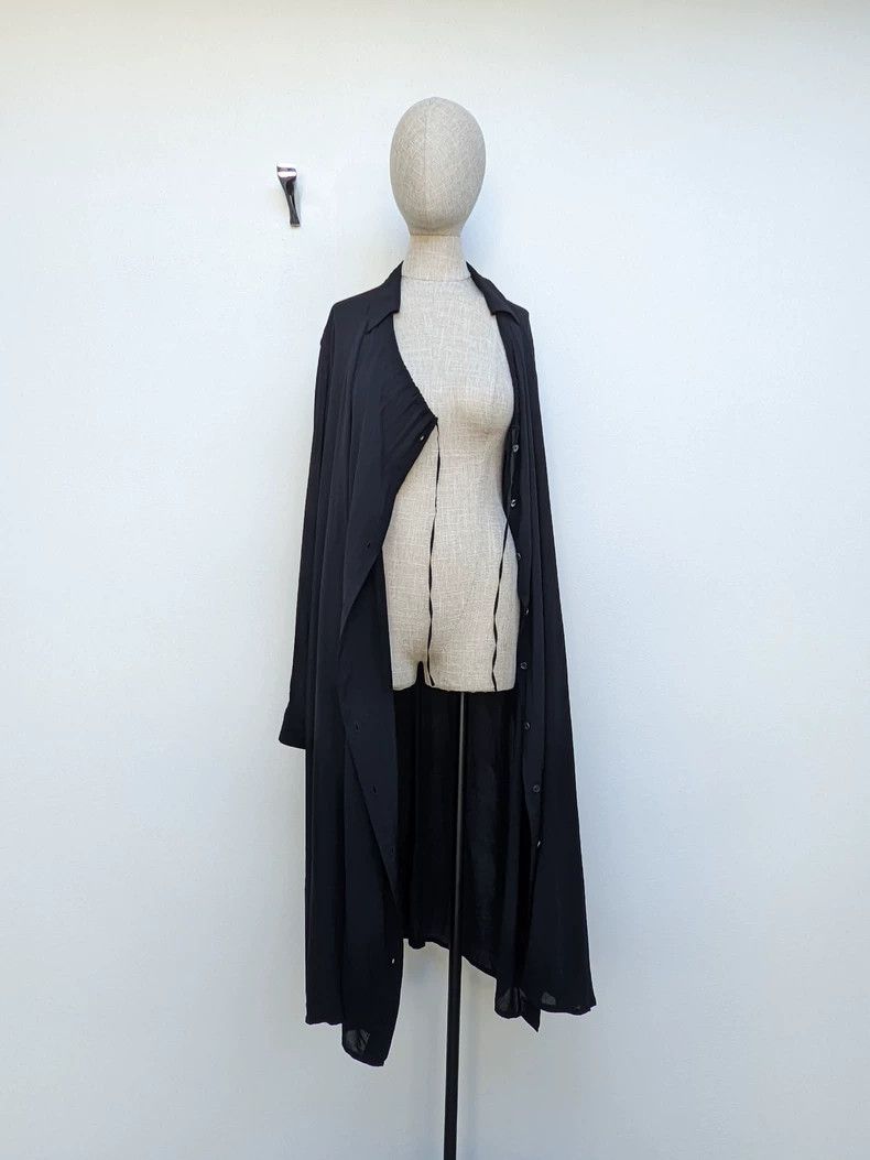 Ann Demeulemeester silk long shirt coat by ann demeulemeester Size US M / EU 48-50 / 2 - 2 Thumbnail