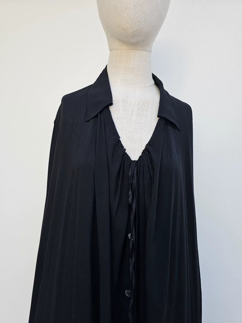 Ann Demeulemeester silk long shirt coat by ann demeulemeester Size US M / EU 48-50 / 2 - 6 Thumbnail