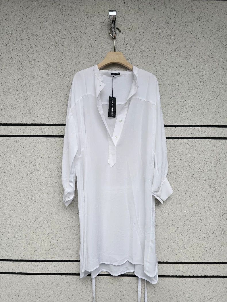 Ann Demeulemeester silk long shirt dress by ann demeulemeester Size US M / EU 48-50 / 2 - 2 Thumbnail