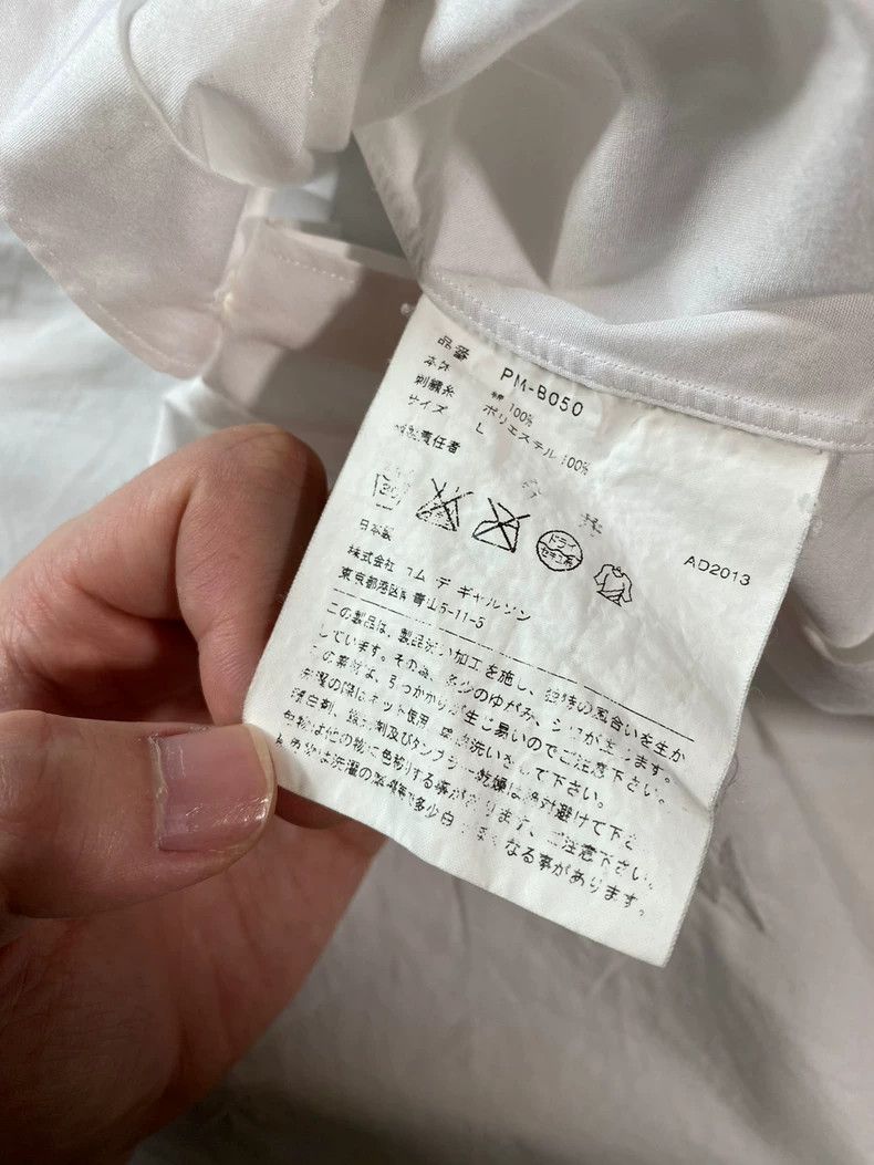 Comme des Garcons comme des garcons embroidered white shirt L Size US L / EU 52-54 / 3 - 5 Thumbnail