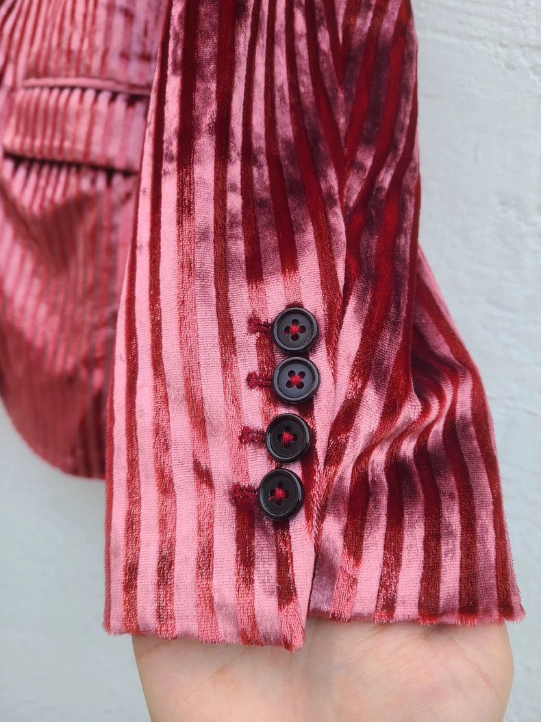 Ann Demeulemeester pink velvet blazer by ann demeulemeester Size US M / EU 48-50 / 2 - 4 Thumbnail
