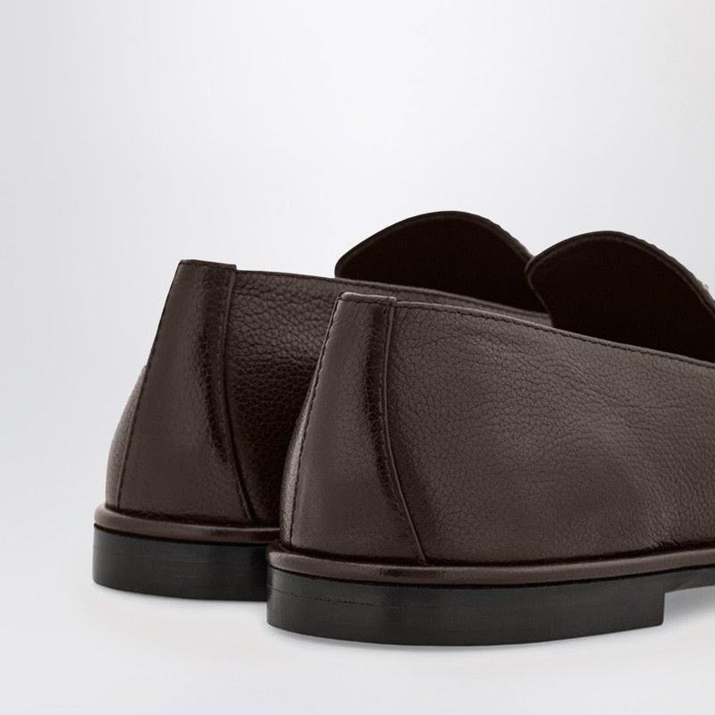 Salvatore Ferragamo Ferragamo Dark Brown Leather Loafer Size US 5 / EU 37 - 2 Thumbnail