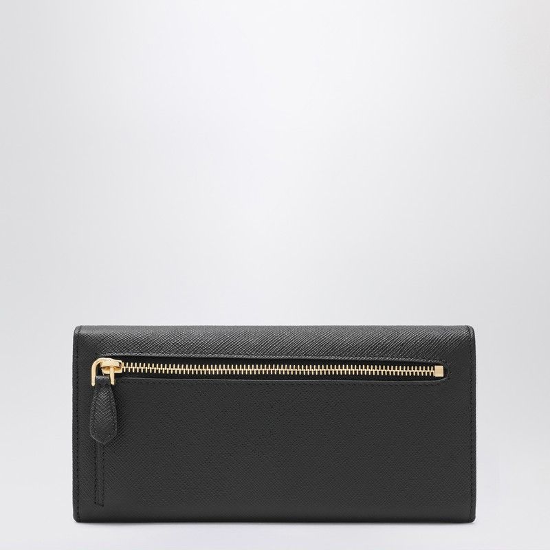 Prada Prada Large Wallet In Black Saffiano Size ONE SIZE - 2 Thumbnail