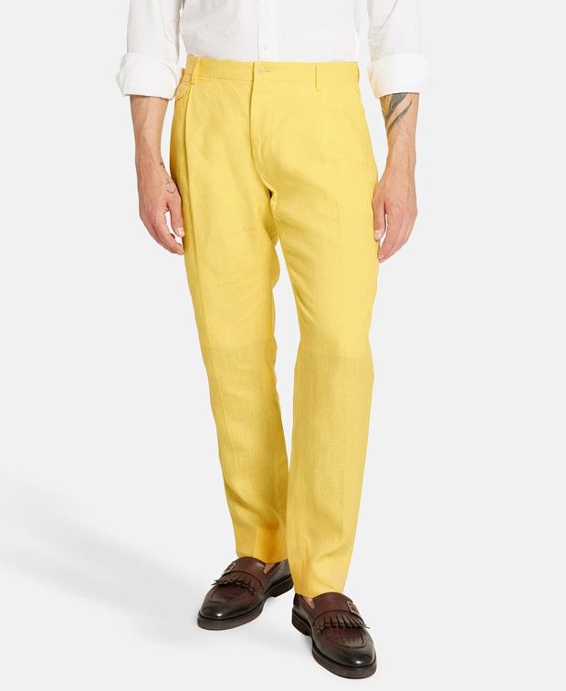 Dolce & Gabbana Linen trousers Size US 44 / EU 60 - 2 Thumbnail