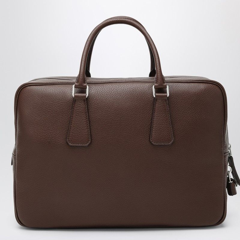 Prada Prada Burnt Brown Leather Work Bag Size ONE SIZE - 2 Thumbnail