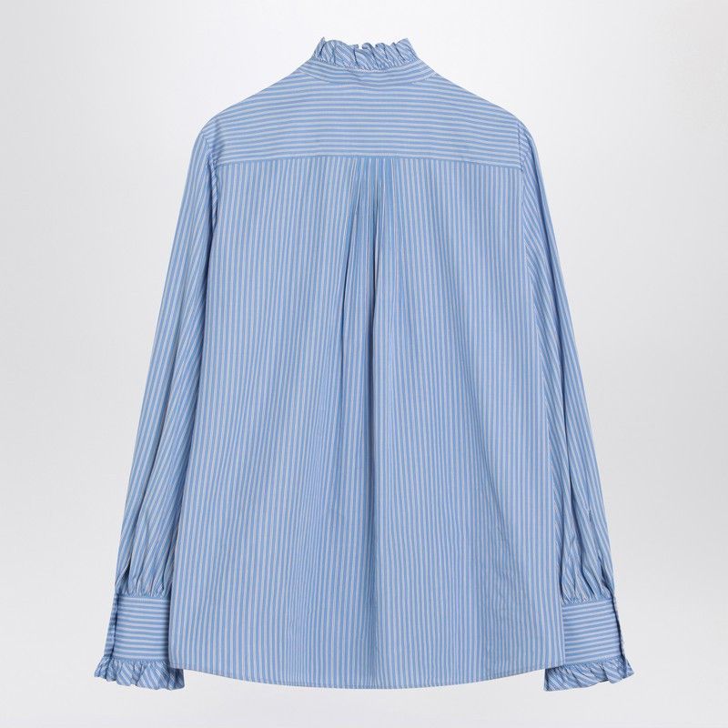 Valentino Valentino Light Blue Striped Shirt In Cotton Size XS / US 0-2 / IT 36-38 - 2 Thumbnail