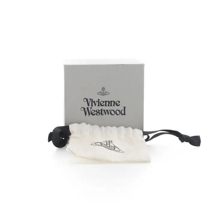 Vivienne Westwood Vivienne Westwood Brass Letter Engraved Earrings 0079 Size ONE SIZE - 3 Thumbnail