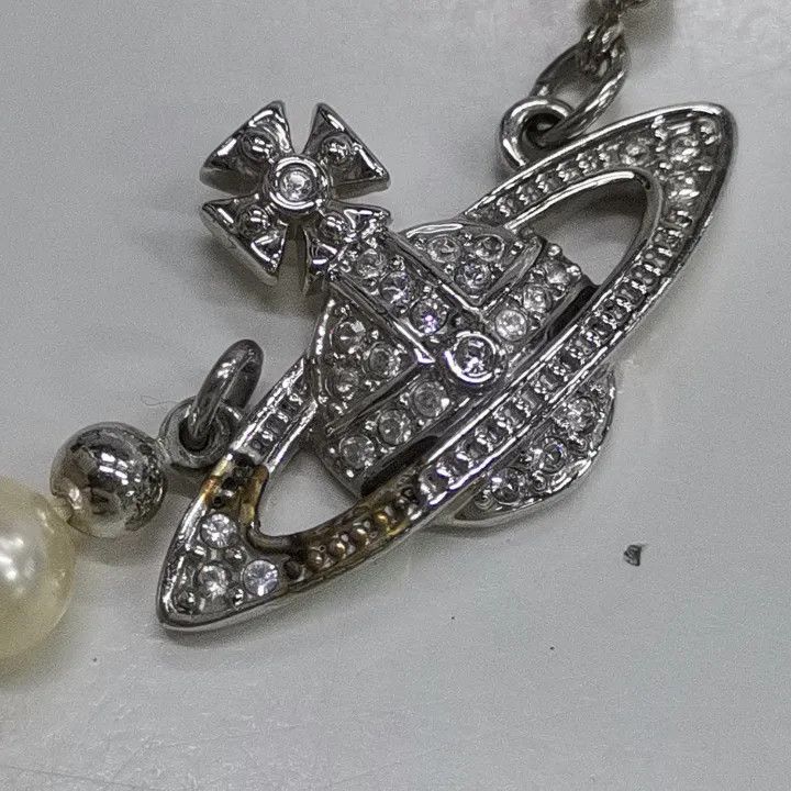 Vivienne Westwood Vivienne Westwood Elegant Pearl Necklace with Charm 0079 Size ONE SIZE - 3 Thumbnail