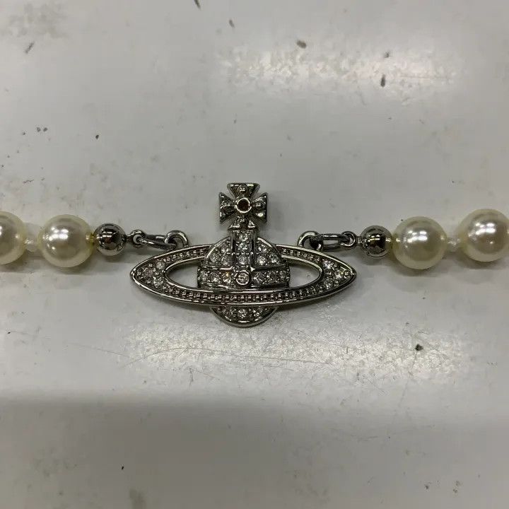 Vivienne Westwood Vivienne Westwood Mini Bas Relief Saturn Necklace 0079 Size ONE SIZE - 3 Thumbnail