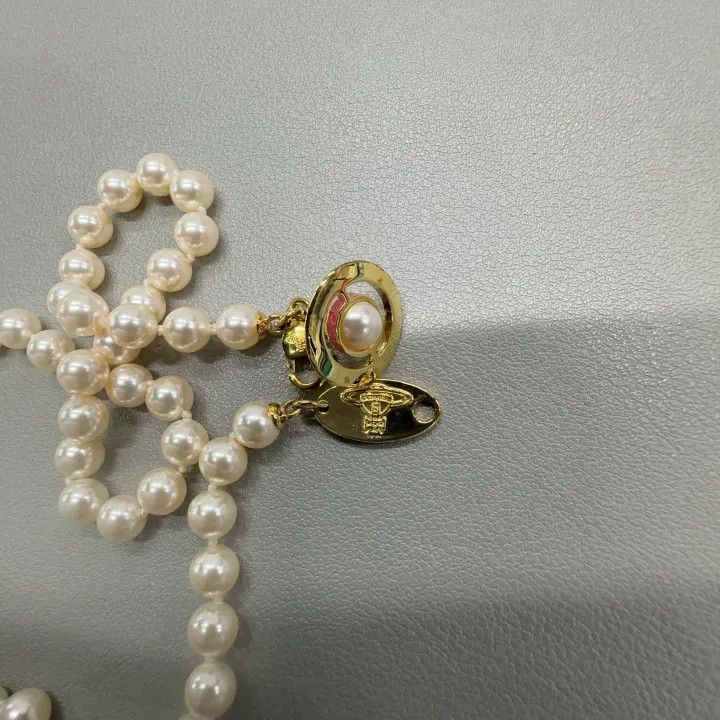 Vivienne Westwood Vivienne Westwood Simonetta Saturn Pendant Necklace 0079 Size ONE SIZE - 5 Thumbnail