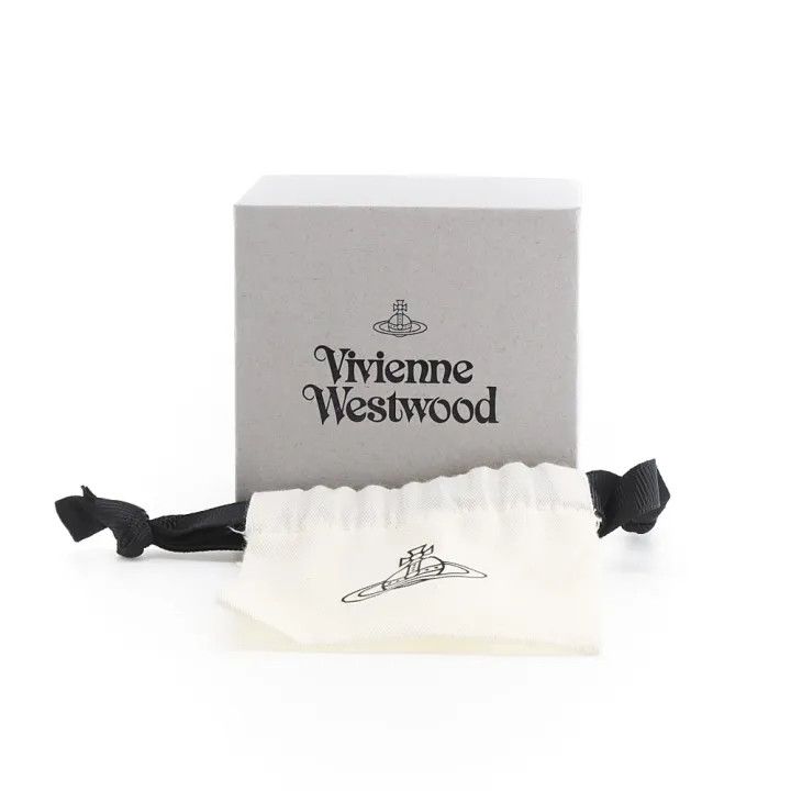 Vivienne Westwood Vivienne Westwood Brass Engraved Earrings in Silver 0079 Size ONE SIZE - 3 Thumbnail