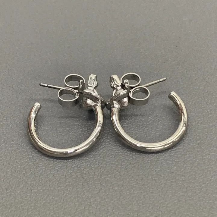 Vivienne Westwood Vivienne Westwood Vera Saturn Logo Earrings 0079 Size ONE SIZE - 2 Thumbnail