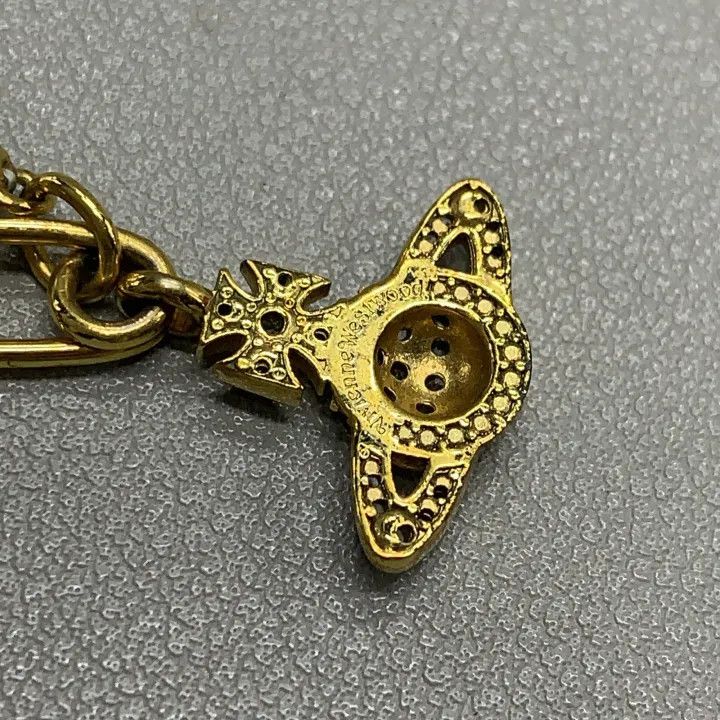 Vivienne Westwood Vivienne Westwood Lucrece Gold Safety Pin Necklace 0079 Size ONE SIZE - 5 Thumbnail