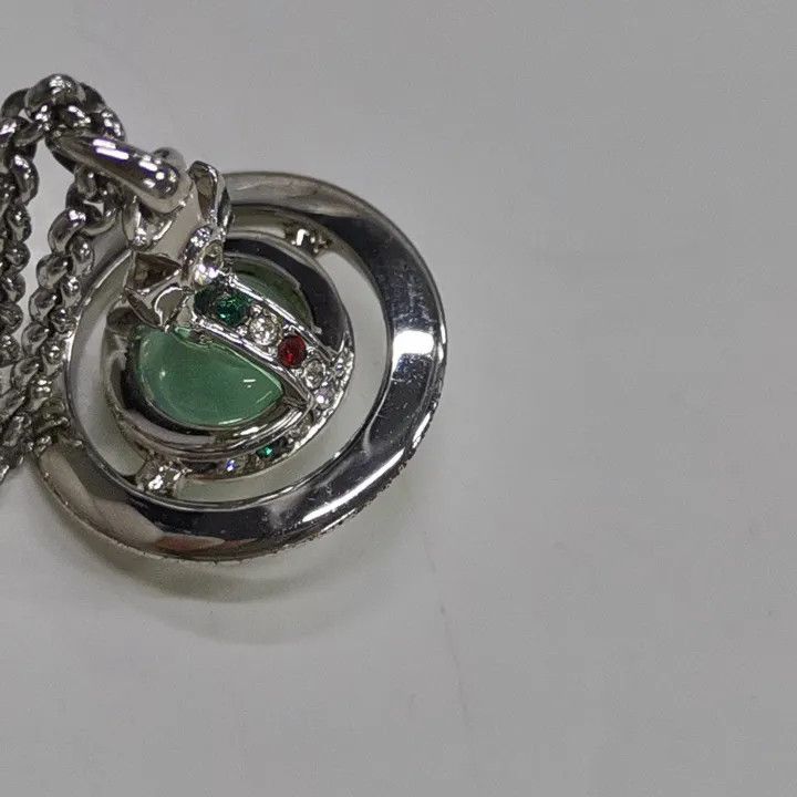 Vivienne Westwood Vivienne Westwood Saturn Pendant Necklace 0079 Size ONE SIZE - 2 Thumbnail