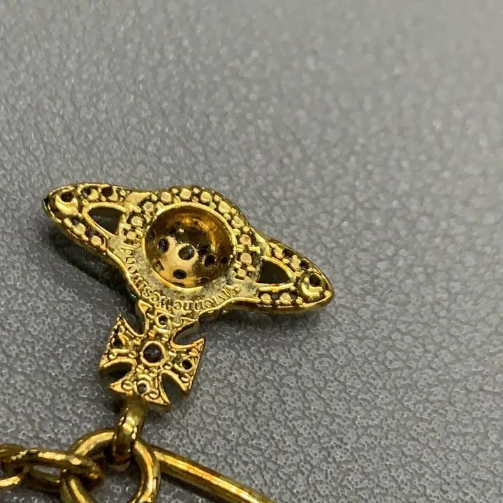 Vivienne Westwood Vivienne Westwood Lucrece Gold Saturn Pin Necklace 0079 Size ONE SIZE - 7 Thumbnail