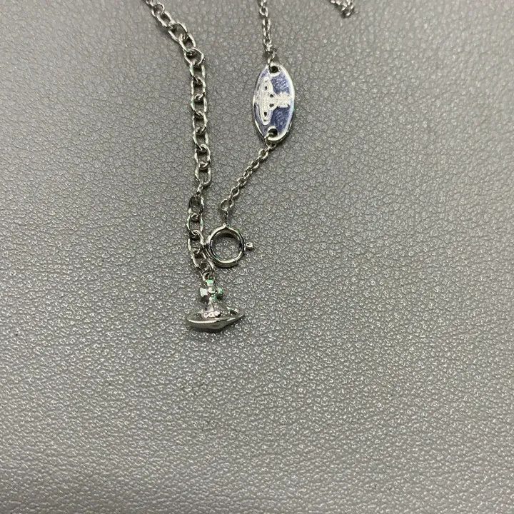 Vivienne Westwood Vivienne Westwood Octavie Bow Saturn Pendant Necklace 0079 Size ONE SIZE - 6 Thumbnail