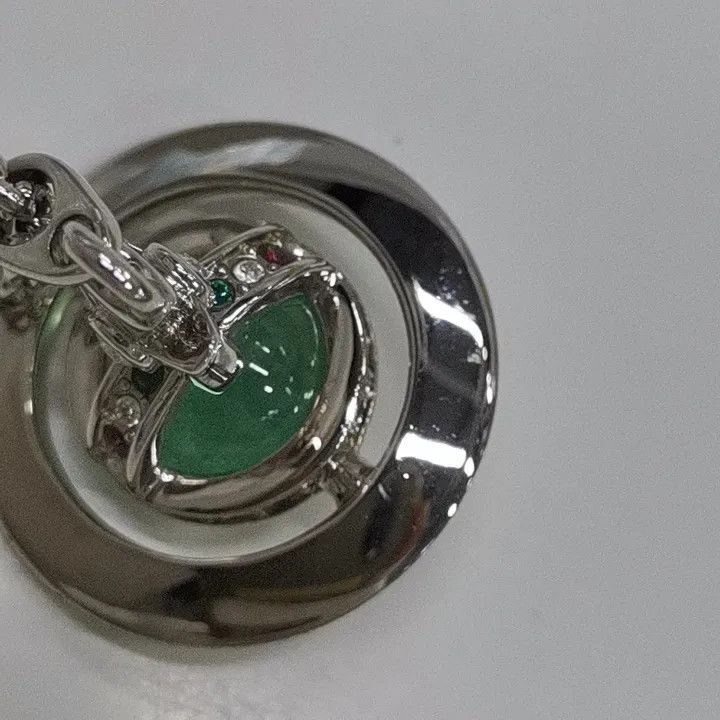 Vivienne Westwood Vivienne Westwood Tiny Orb Saturn Necklace in Green 0079 Size ONE SIZE - 2 Thumbnail