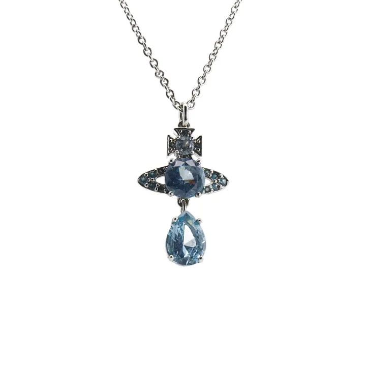 Vivienne Westwood Vivienne Westwood Ismene Blue Pendant Necklace 0079 Size ONE SIZE - 2 Thumbnail