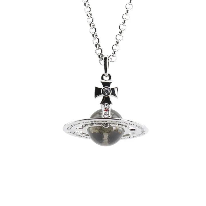 Vivienne Westwood Vivienne Westwood Silver Tiny Orb Necklace 0079 Size ONE SIZE - 2 Thumbnail