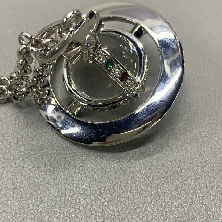 Vivienne Westwood Vivienne Westwood Silver Tiny Orb Necklace 0079 Size ONE SIZE - 4 Thumbnail