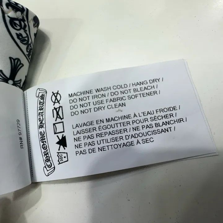 Chrome Hearts Chrome Hearts Patterned White Bra with Thin Straps 0079 Size US M / EU 48-50 / 2 - 5 Thumbnail