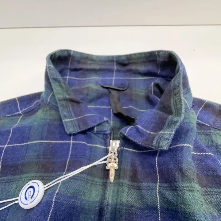 Chrome Hearts Chrome Hearts Plaid Zip Long Sleeve Shirt 0079 Size US L / EU 52-54 / 3 - 6 Thumbnail
