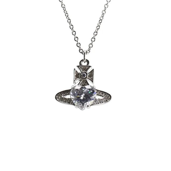 Vivienne Westwood Vivienne Westwood Ariella Pendant Necklace in Silver 0079 Size ONE SIZE - 2 Thumbnail