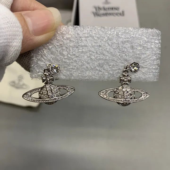 Vivienne Westwood Vivienne Westwood Mini Bas Relief Drop Earrings 0079 Size ONE SIZE - 2 Thumbnail
