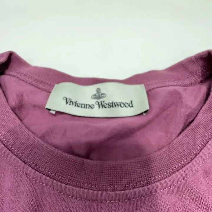 Vivienne Westwood Vivienne Westwood Logo Round Neck T-Shirt in Pink 0079 Size M / US 6-8 / IT 42-44 - 6 Thumbnail
