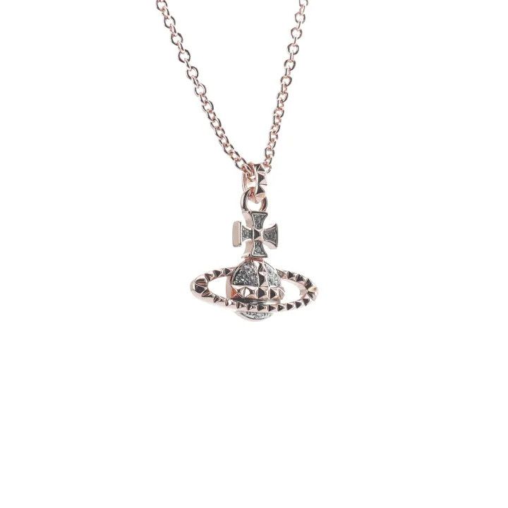 Vivienne Westwood Vivienne Westwood Mayfair Studded Saturn Necklace 0079 Size ONE SIZE - 2 Thumbnail