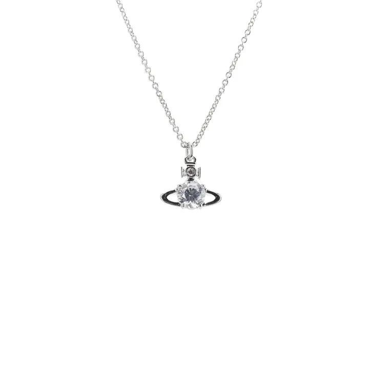 Vivienne Westwood Vivienne Westwood Reina Saturn Crystal Pendant Necklace 0079 Size ONE SIZE - 2 Thumbnail