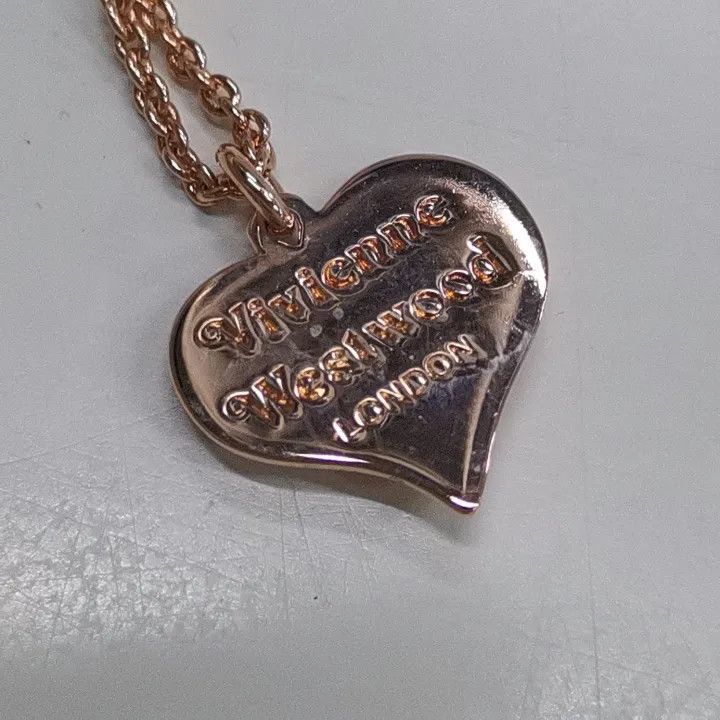 Vivienne Westwood Vivienne Westwood Petra Heart Brass Pendant Necklace 0079 Size ONE SIZE - 3 Thumbnail