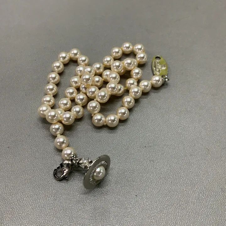 Vivienne Westwood Vivienne Westwood Simonetta Pearl Necklace for Women 0079 Size ONE SIZE - 8 Thumbnail
