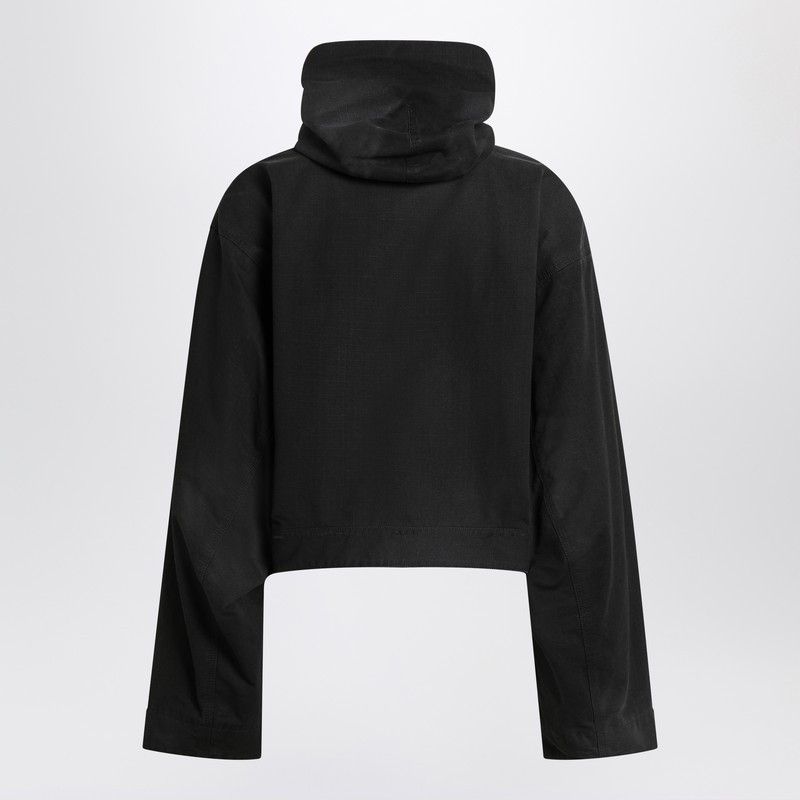Balenciaga Balenciaga Cropped Jacket With Hood In Black Size S / US 4 / IT 40 - 2 Thumbnail