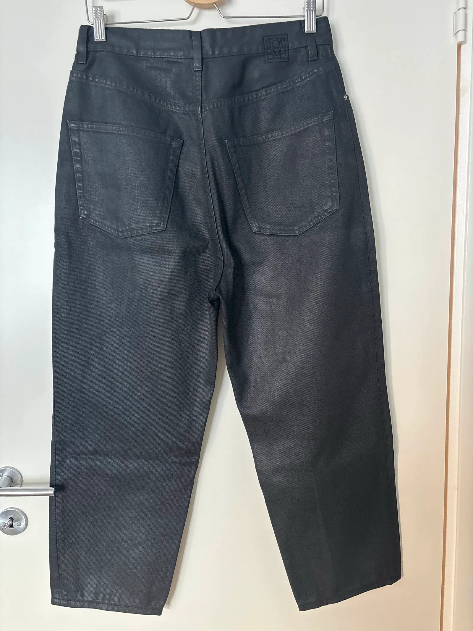 Toteme Toteme Coated black tapered Jeans Size 31" - 2 Thumbnail