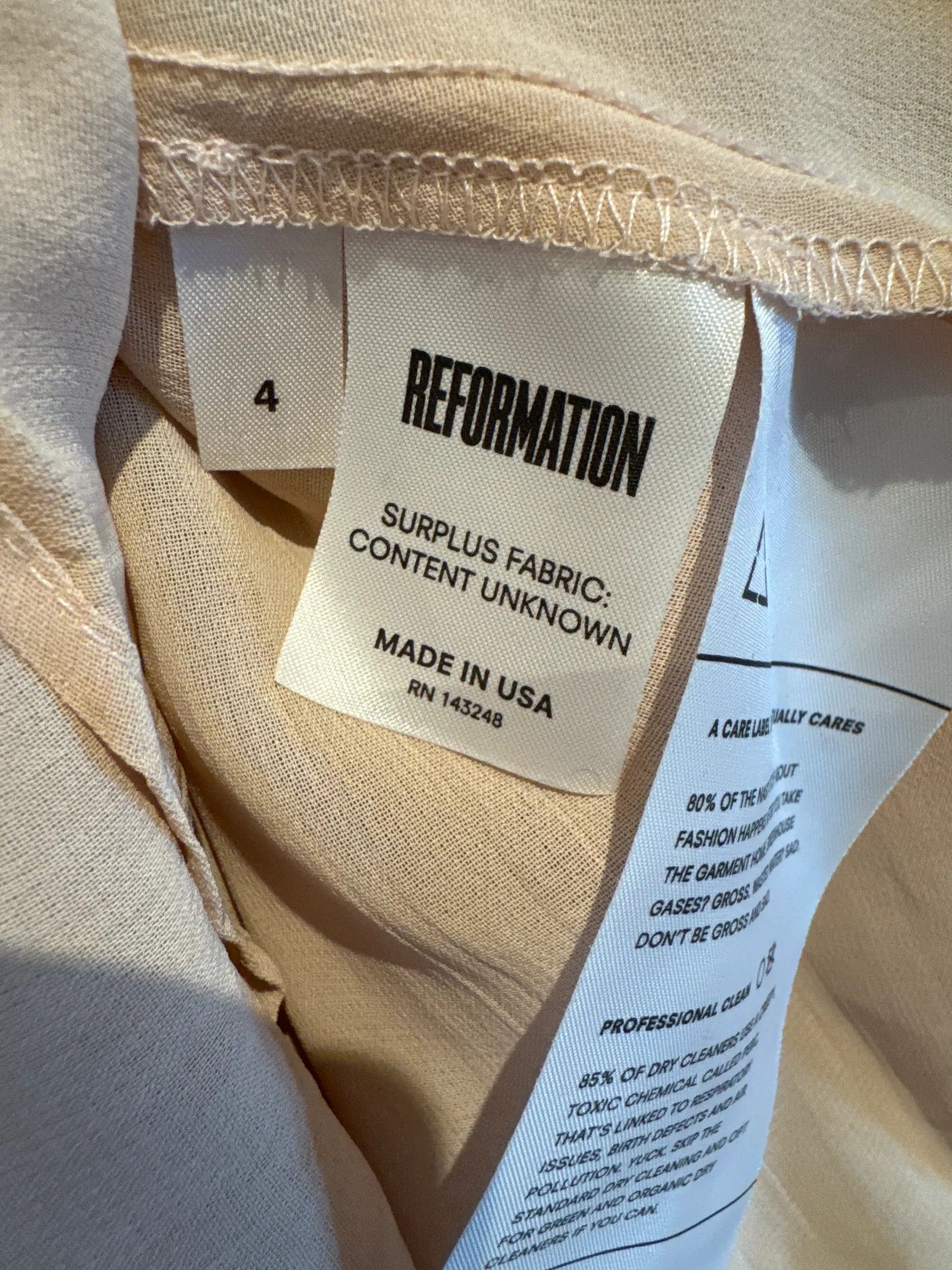 Reformation Reformation Dress Size XS / US 0-2 / IT 36-38 - 2 Thumbnail